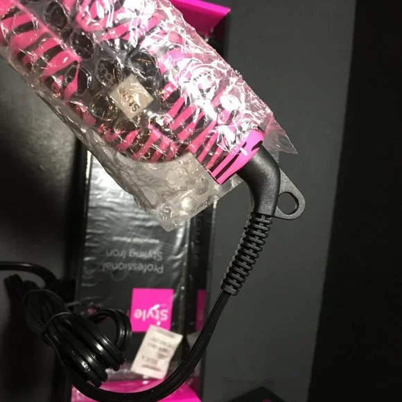 Style House pink and black Zebra Professional Styling Iron.   NIB - Picture 12 of 14